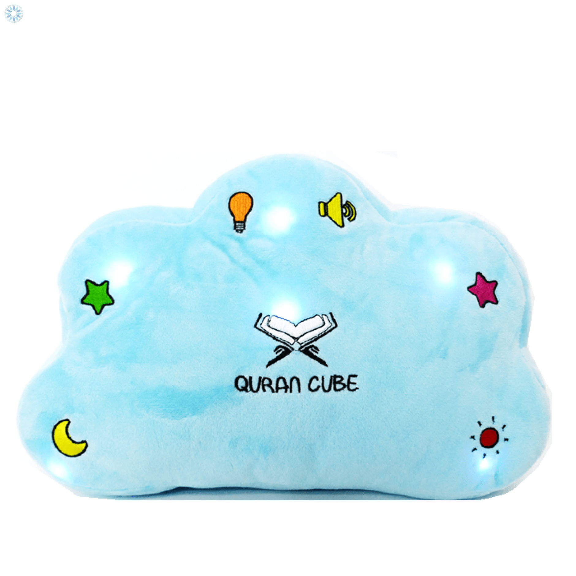 Essentials › Educational Resources › Qur'an Cube Quran & Dua Pillow Blue